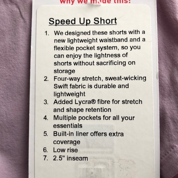 JUST IN✔️LULULEMON SHORT NWT - Picture 7 of 8